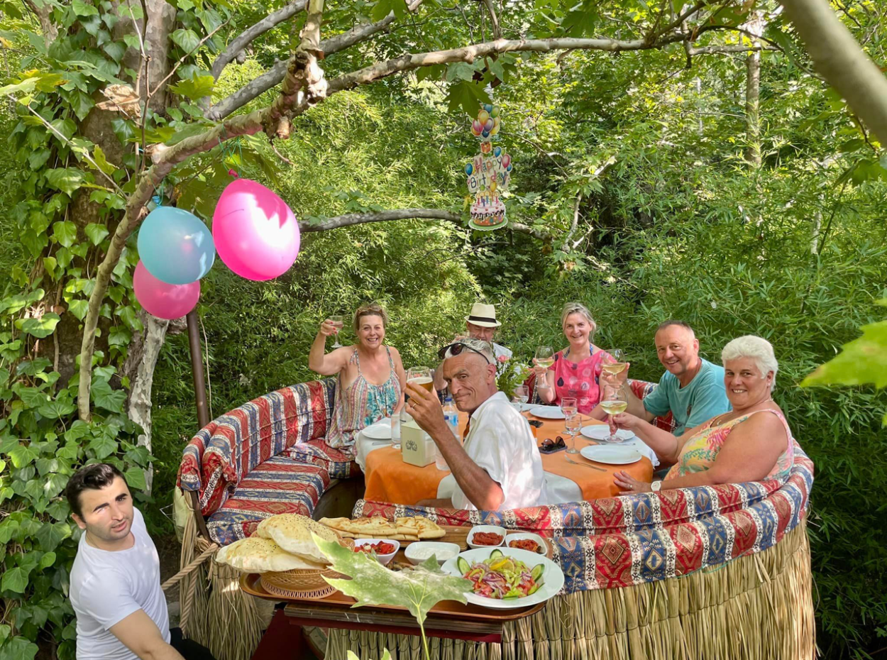 Akkaya Sonnenuntergang Mit Vögeln Und Wildtieren